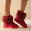 Fashion Women Boots New Fashion Thickened Fluff Snow Boots Woman Winter Warm Boots Outdoor Comfortable Soft Shoes Women Botas De Mujer