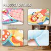 SHEFEITE Baby Activity Gym with Toys and Sounds, Fox Pattern, Multicolor, Early Learning Play Mat for Infants