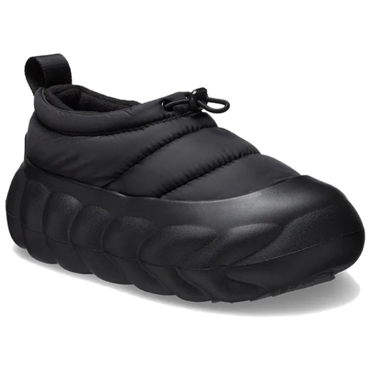 Crocs PU Comfortable and Simple Non-slip and Wear-resistant Low-top Lifestyle Casual Shoes Unisex Black