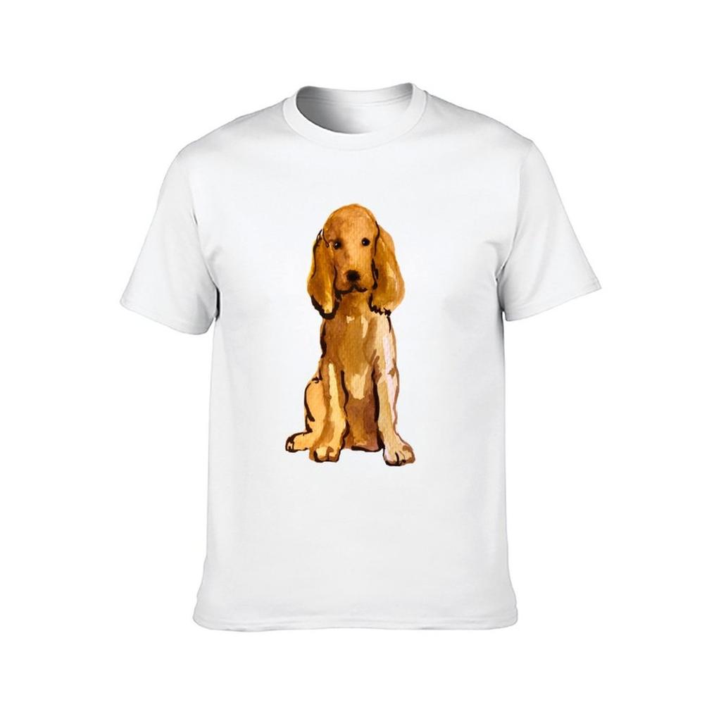 Cocker Spaniel T-Shirt T Shirt Man Casual Mens Graphic T Shirts T-Shirt