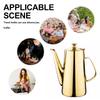 Stainless Steel Cold Water Kettle Non- Slip Handle Water Jug Large Capacity Water Pot Wide Mouth for Coffee Tea Juice