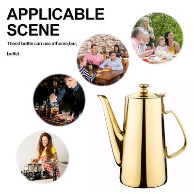 Stainless Steel Cold Water Kettle Non- Slip Handle Water Jug Large Capacity Water Pot Wide Mouth for Coffee Tea Juice