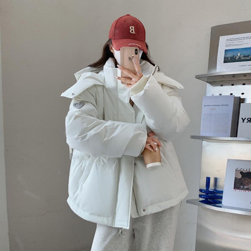 Cotton-padded Women's Winter Korean Version of The Gray Love Short Down Cotton-padded Clothes