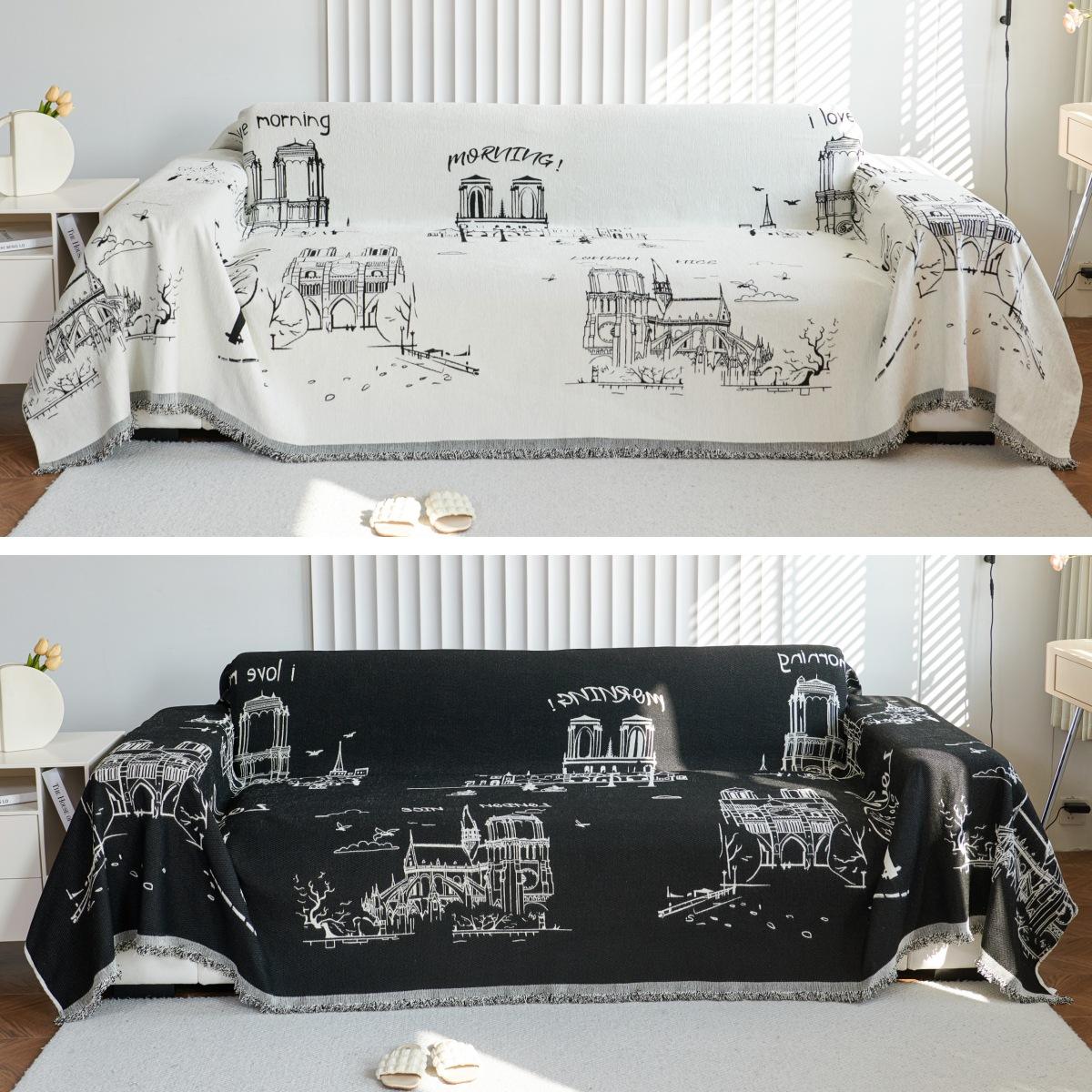 

Шенилловая накидка, Универсальное двустороннее диванное полотенце для всех сезонов, Универсальный утолщенный диванный плед против царапин 180*130cm