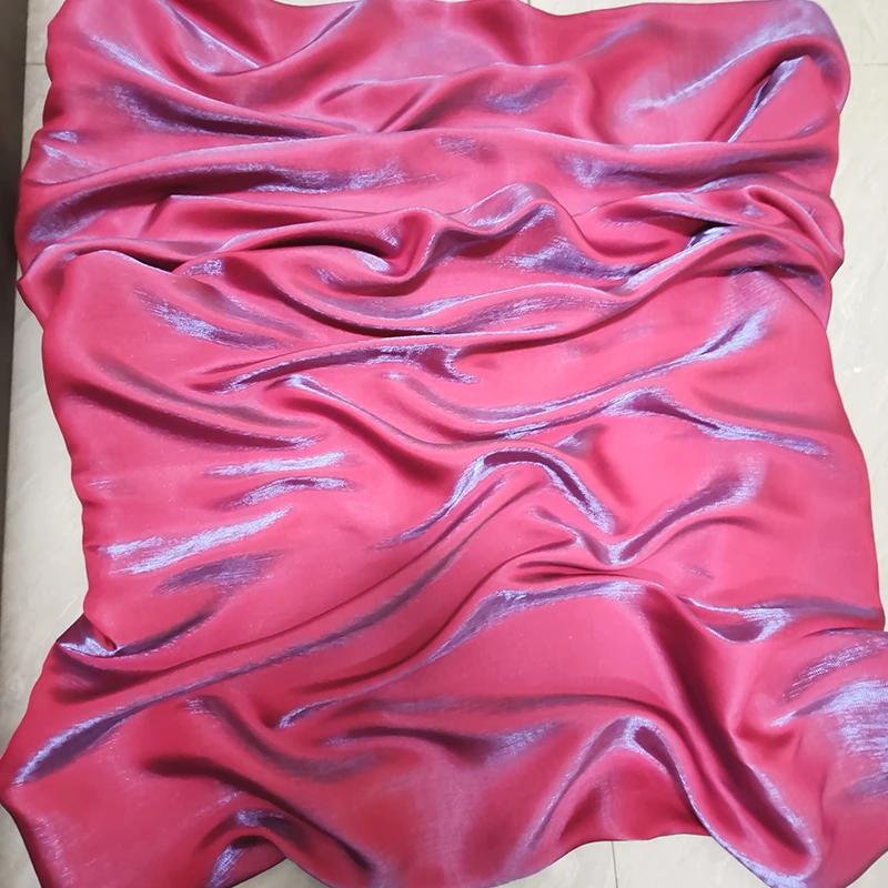 Wide 150cm 1Yard Mermaid Girl Gradient Color Fantasy Satin Fabric for Wedding Dress Hanfu Fashion Clothing Diy Sewing Cloth