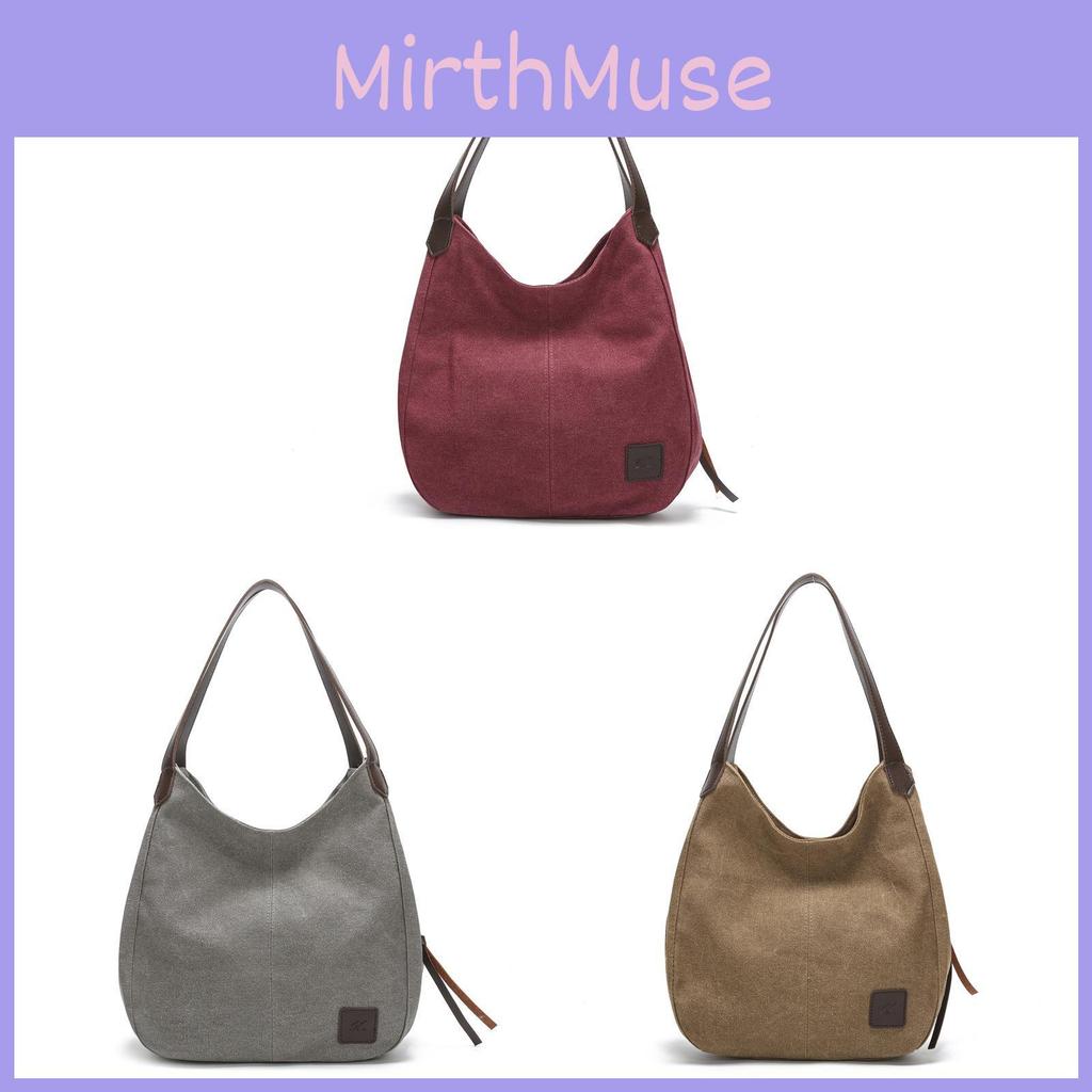 Artistic Canvas Handheld Shoulder Bag With Inner Pockets And Top Zipper For Casual Outings