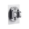 Suction Cup Shower Rack Wall Mount Adjustable Shower Head No Punch Black Bracket Bathroom Accessories