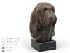 Bearded Collie, Highland Collie, Mountain Collie - Dog statue, bust on stone base, sculpture, trophy for dog show by Art-Dog brand