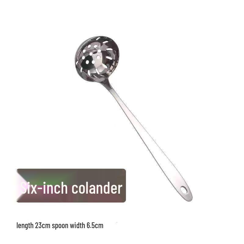 304 Stainless Steel Slotted Spatula Set with Anti-scald Wooden Handle - Thickened for Stir-frying & Cooking.