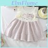 Childrens Cartoon Print Summer Dress With Cotton Material For Girl Teenagers