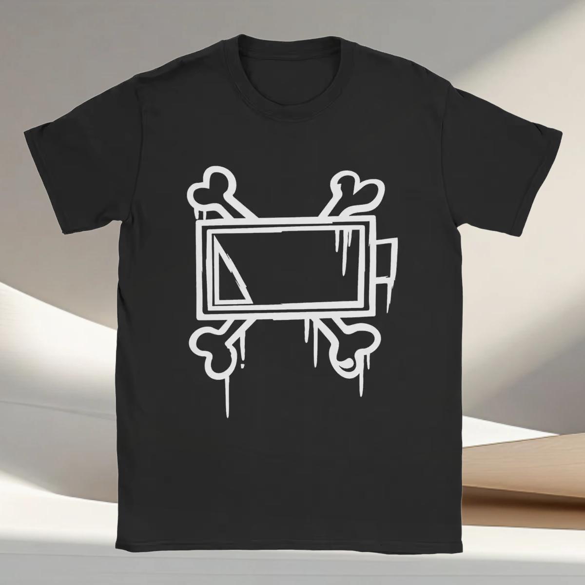 Low Battery Skull and Bones Graphic T-shirt XXXXL
