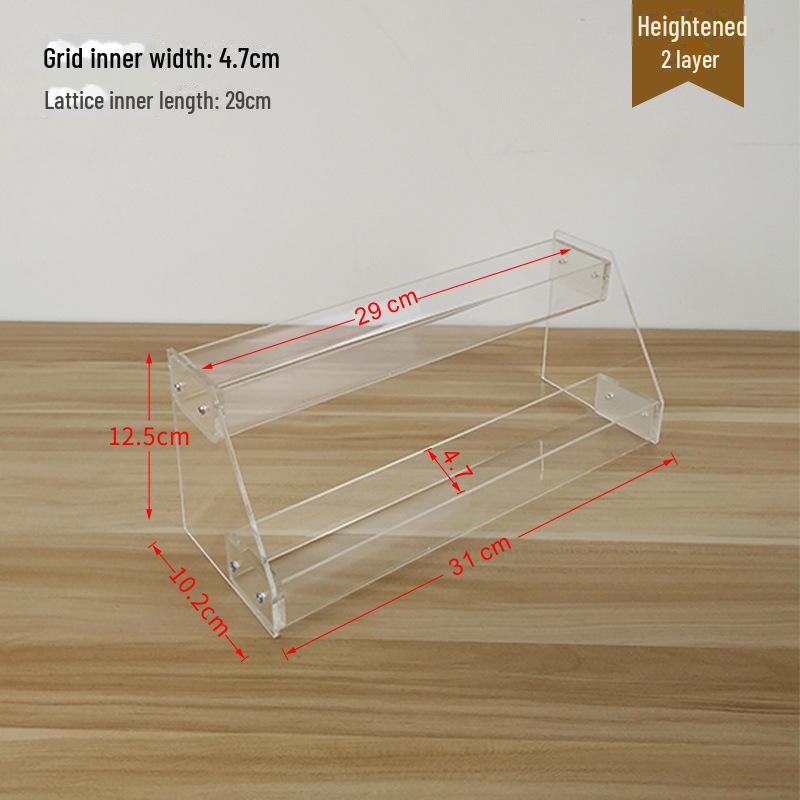 Acrylic Multi-Layer Display Stand for Desktop Storage: Phone Cases, CDs, Masks