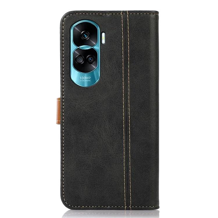 For Honor 90 Lite 5G / X50i Shockproof Calf Texture Leather Case Stand Wallet Cell Phone Cover