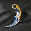 Juguete Modelo Karambit Sombra Celestial de Valorant 16cm 6.3pulgadas Metal No Afilado Giratorio Réplica Coleccionable Con Funda