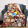 1pc Curious George Blanket, Gift, for Men and Women, Soft Blanket, Good for Sofa Bed Couch Travel, Lightweight Flannel Blanket