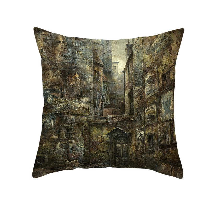 New Peach Skin Halloween Pillowcase Home Wish Home Supplies Cushion Cover Waist Pillowcase