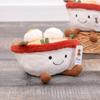 Expression Smile Creative Lamian Noodles Bowl Plush Doll For Decoration Room