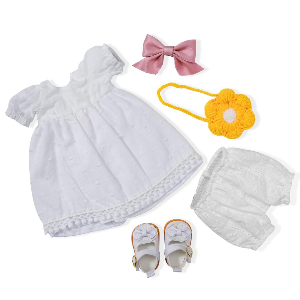 BlissfulPixie Handmade Waldorf Doll Clothes 30cm Clothing Set with Nice Box for Girls Christmas Birthday Gift Fairy Clothes Accessories -