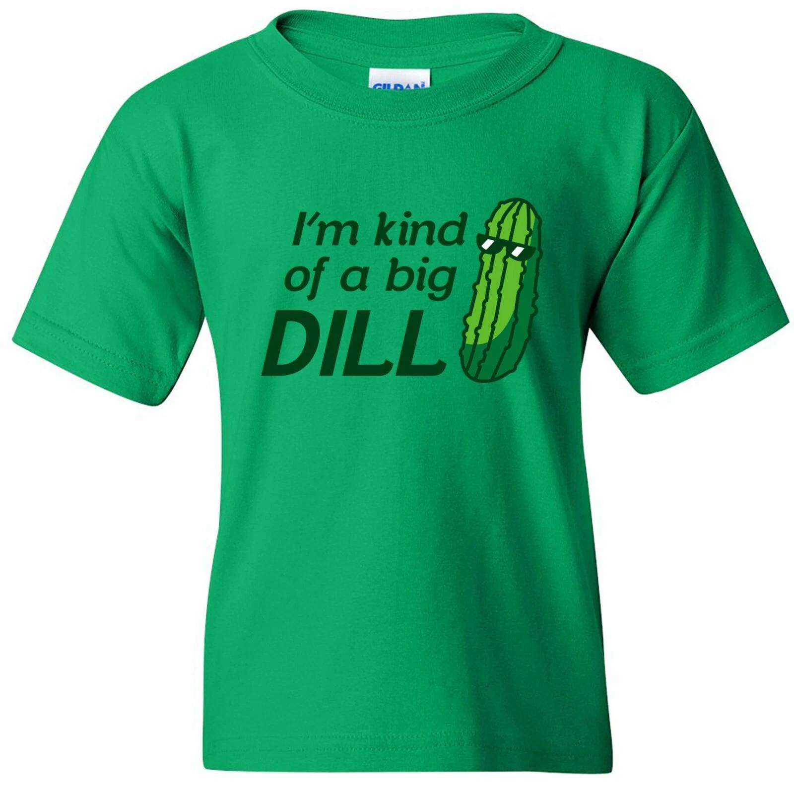I m Kind of A Big Dill - Pickle Pun Cool Food Joke Silly Humor Youth T Shirt S