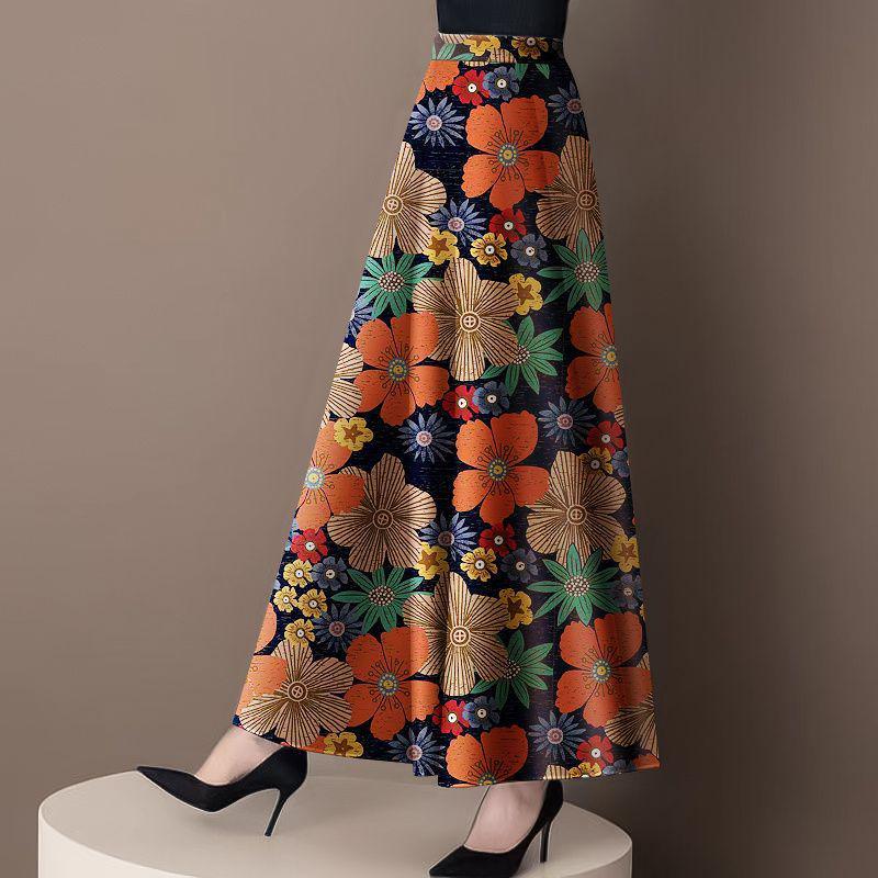 Women's Summer A-line Printed Skirt - Slimming & Belly-Covering Fashion