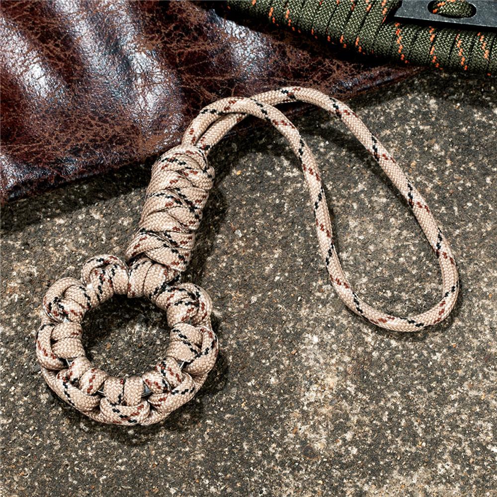 Parachute Cord Outdoor Tools High Strength 7-core Umbrella Rope Lanyard Paracord Keychain Key Ring