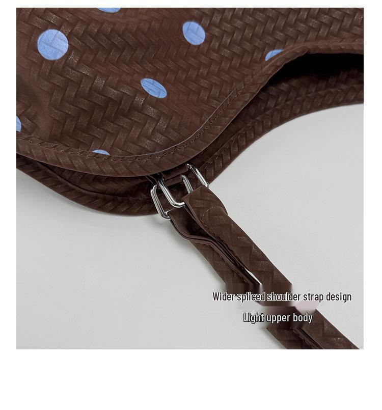 2026 Korean Fashion Polka Dot Large Capacity Ballet Style Tote & Shoulder Bag