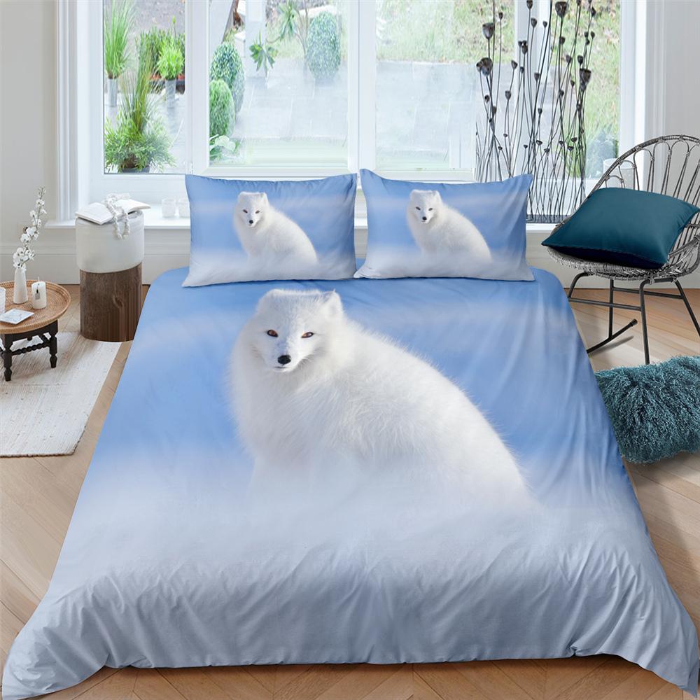 Cat Flowers King Queen Duvet Cover Cartoon Kitty Floral Bedding Set For Kids Lovely Animals Black 2/3pcs Polyester Quilt Cover