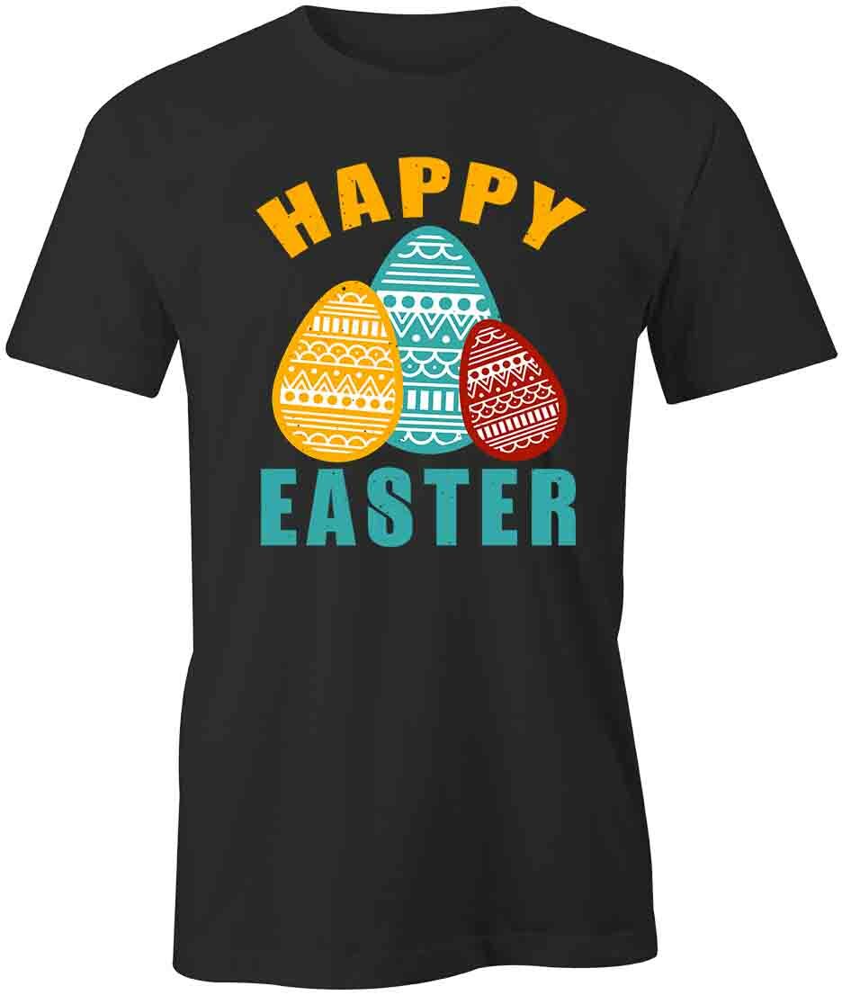HAPPY EASTER TShirt Tee Short-Sleeved Cotton CLOTHING EASTER S1BCA218 L