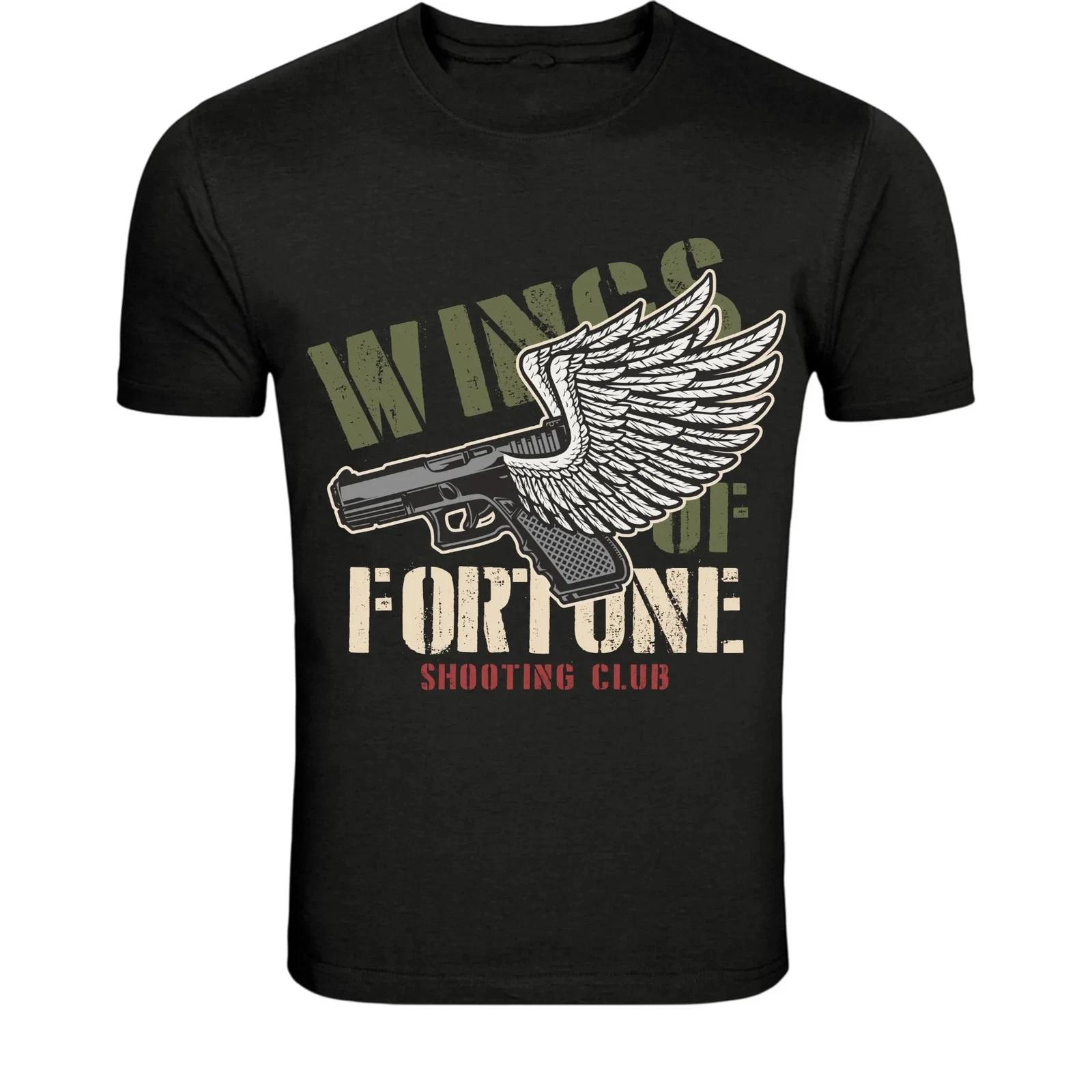 Wings of Fortune Shooting Club T-Shirt - Vintage Gun Range XXL