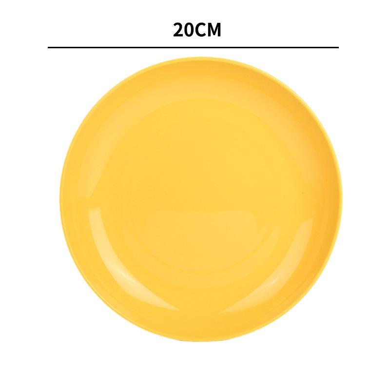 Uz Casnic Paste Deserturi Occidentale Gustări Fructe Culoare Solidă Farfurie Rotundă