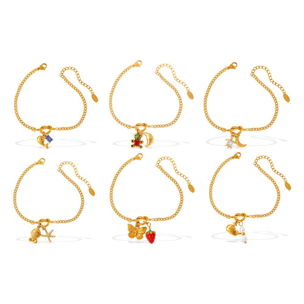 Niche daily versatile adjustable bracelet multi-style cute dolphin pendant jewelry