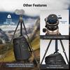 NEEWER LITETRIP Carbon Fiber Travel Slim Ball Panoramic Type Tripod for with Smartphone PD V3 Plate Two Center 10kg Load LT39 Tripod, Pan-Tilt Head,