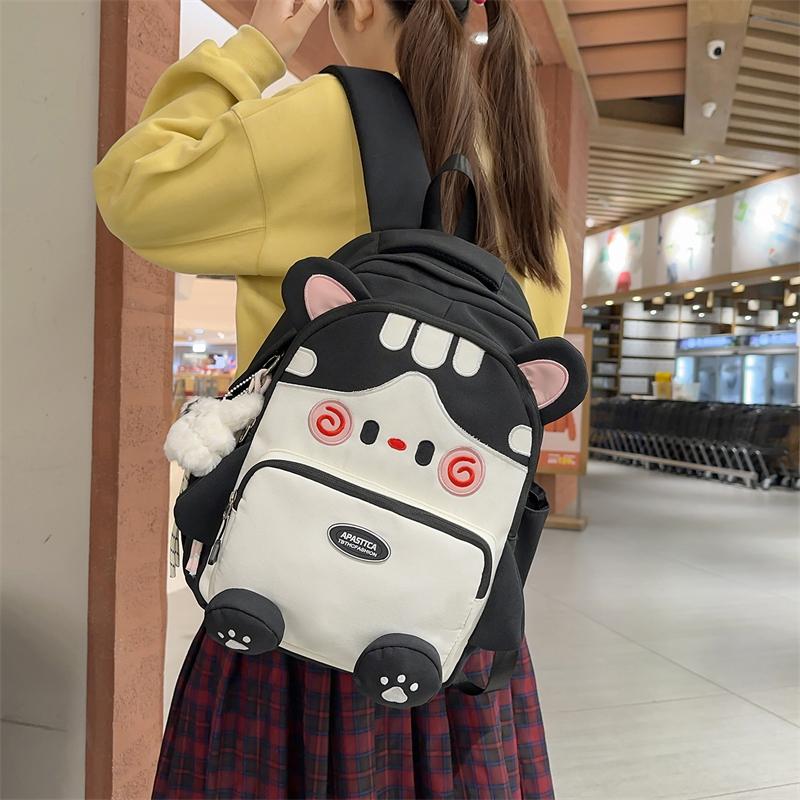 College Style Schoolbag Cute Cartoon Kitten Backpack