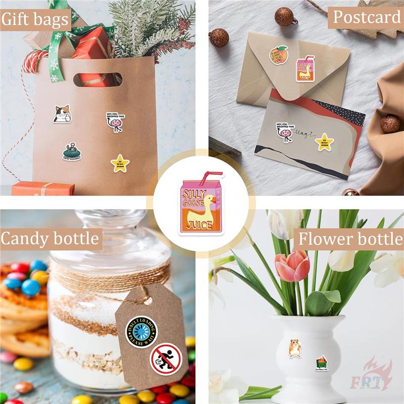 500Pcs/Roll Kuso Funny Animal Slangs Kids Rewards Stickers - DIY Scrapbooks Album Decor Sealing Label Decals