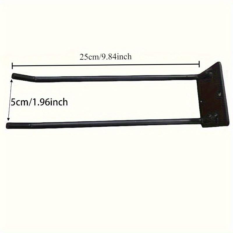

1Pc Wall-Mounted Metal Tool Holder - Multi-Use Garage & Garden Rack for Shovels Rakes Brooms - Heavy-Duty Iron Storage Hooks