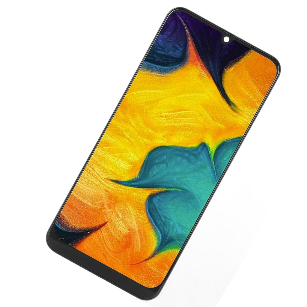 6.4 Inch LCD Display Digitizer Screen Replacement with Outer Frame Repair Tool Kit for Samsung Galaxy A30 SM A305G SM