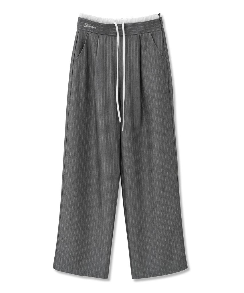 AVANDRESS Velo Sagging Stripe Slacks_3 Colors