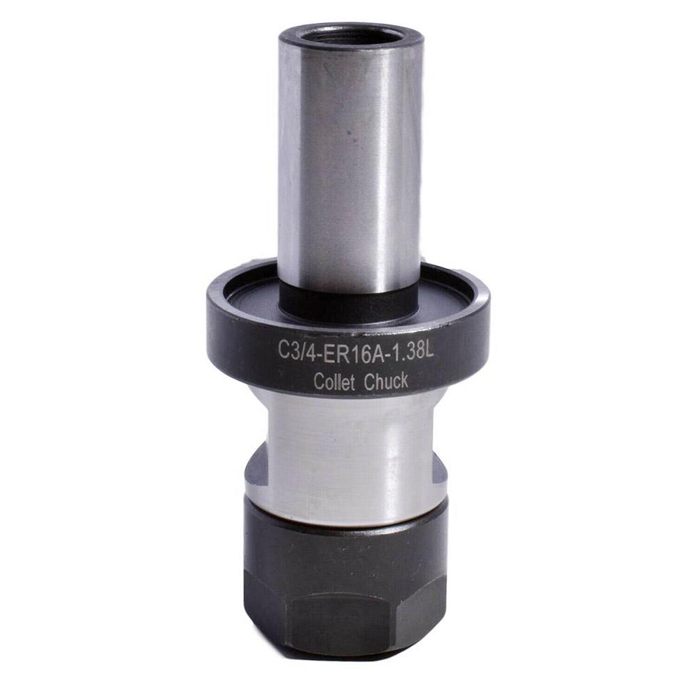 For TTS ER16 Collet Chuck Tool Holder with 3/4 Shank 1 38 Gage Length Includes Collet Nut for Reliable Performance