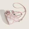 Niche Fashionable Ladies Hand-Carrying Tote Bag High-Value Fashionable Diamond Portable Bucket Bag All-Match Commuter Shoulder Bag