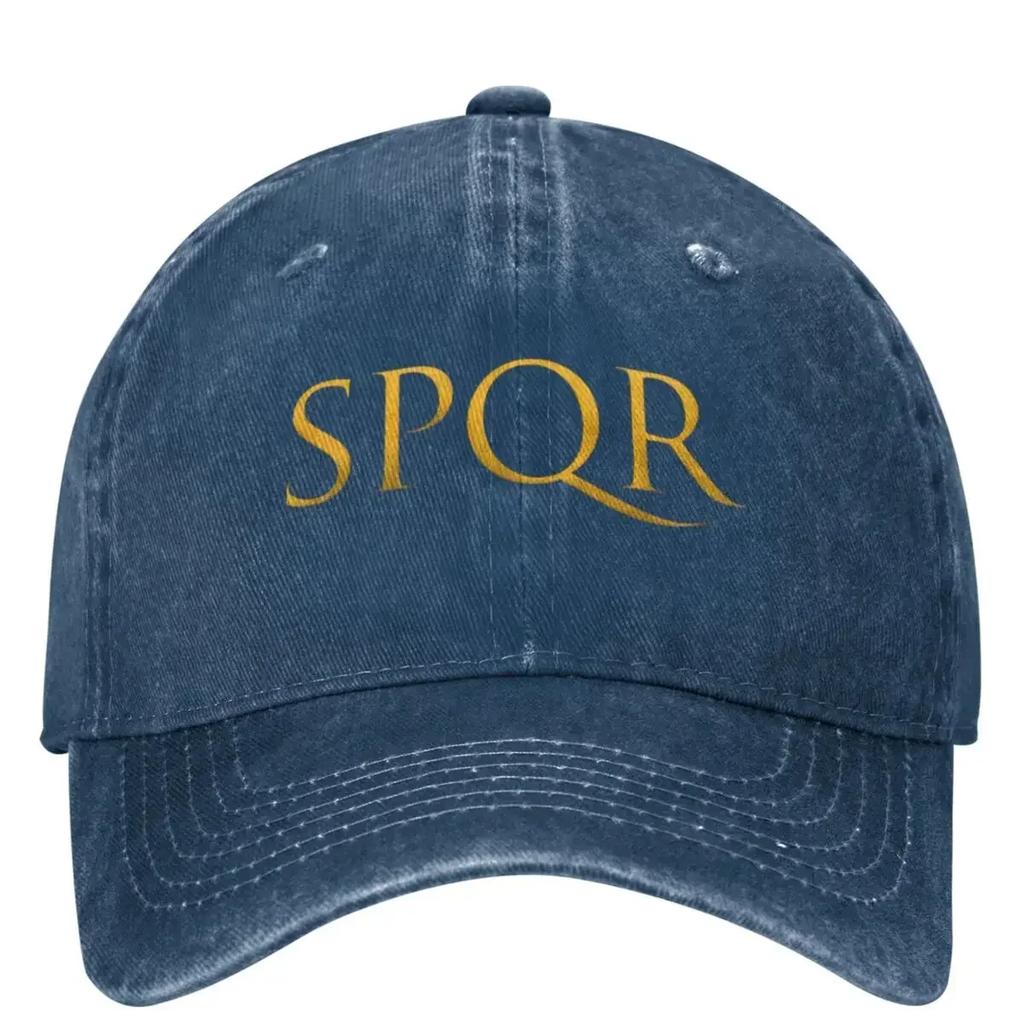 Custom Gold SPQR Casual Baseball Cap Summer Trucker Hat Dropshipping Outdoor Sport Hip Hop Hats Unisex Men Classic Baseball Caps