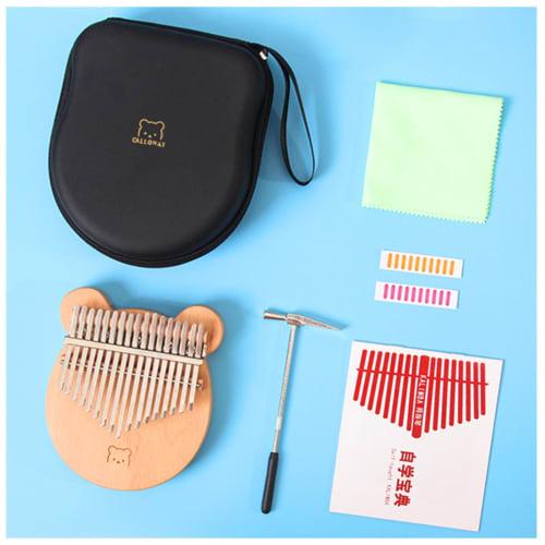 Diumy Bear Thumb Piano, 17-Key Kalimba, African Thumb Piano, Cute, Popular, Solid Wood Kalimba, Perfect for Beginners, Perfect Gift, 17 Keys