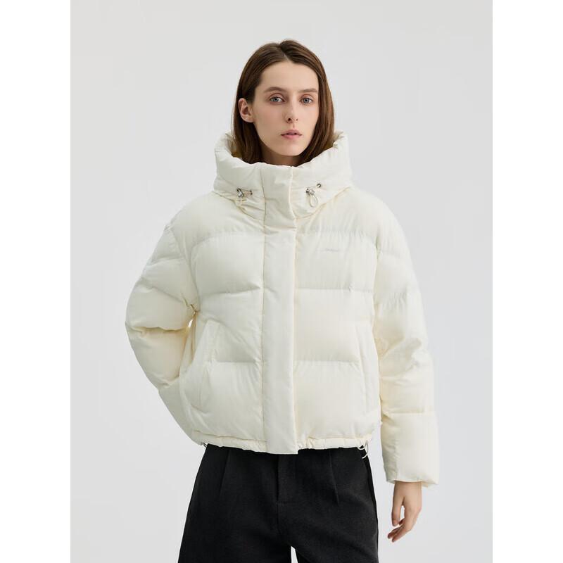 Bingjie Damen Kapuzen-Daunenjacke