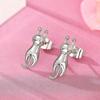 Unique Cat Design, Ladies' Earrings, Cute Pets, Extended Shapes, Irregular Ear Accessories, Interesting Daily Wearable Jewelry