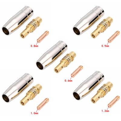 3pz Binzel 15AK Ugello Conduttivo Parte Ugello Saldatore Per Torcia Saldatura MIG Saldatura 0.6/0.8/0.9/1.0/1.2mm Accessori Saldatura