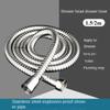 Black/silver Extendable Garden Hose SUS 304 Flexible Shower Long Bathroom Pipe Extension Water Pull Accessories Hoses Pipes Home