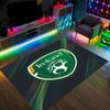 Ireland Rugby Design Crystal Velvet Carpet Cozy Non?Slip Printed Rug For Bedroom Living Room Entrance