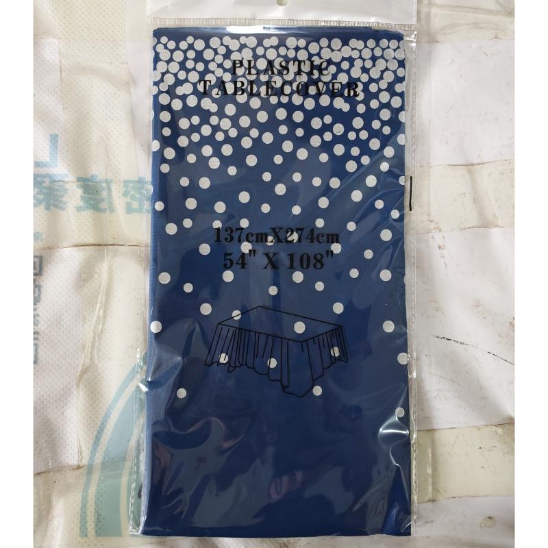 Polka Dot Disposable PEVA Plastic Party Tablecloth