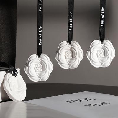Camellia Car Aromatherapy Hanging Tablets Home Wardrobe Aromatherapy Wax Tablets Gypsum Fragrance Tablets Air Freshener