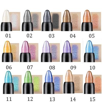 Penna perla colorata Eyeliner Stick evidenziatore Ombretto Penna Eyeliner Penna Silkworm sdraiata