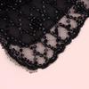 Elegant Detachable Lace Collar Embroidered Beaded False Collar Half Shirt Collar For Women Blouse Decoration Accessories